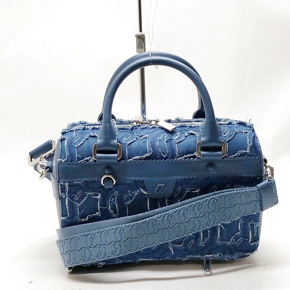 Christian Louboutin Blue Denim Hand Bag mon1168-110525 - Picture 1 of 16